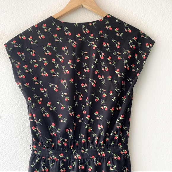 LPA Jumpsuit 76 Little Roses Black Floral - Picture 7 of 9